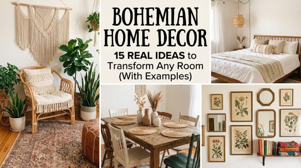 Bohemian Home Decor: 15 Real Ideas to Transform Any Room (With Examples)